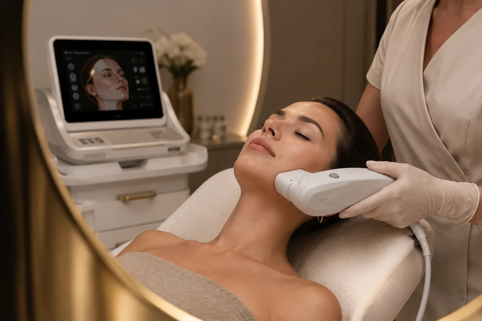 HIFU face and body contouring treatment at Dr. Faraah's Cosmetic & Laser Clinic, Goregaon West, Mumbai